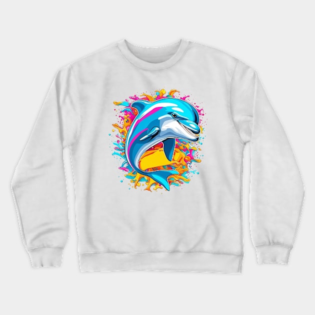 dolphin lover Crewneck Sweatshirt by designerhandsome